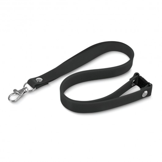 Silicone Lanyards black